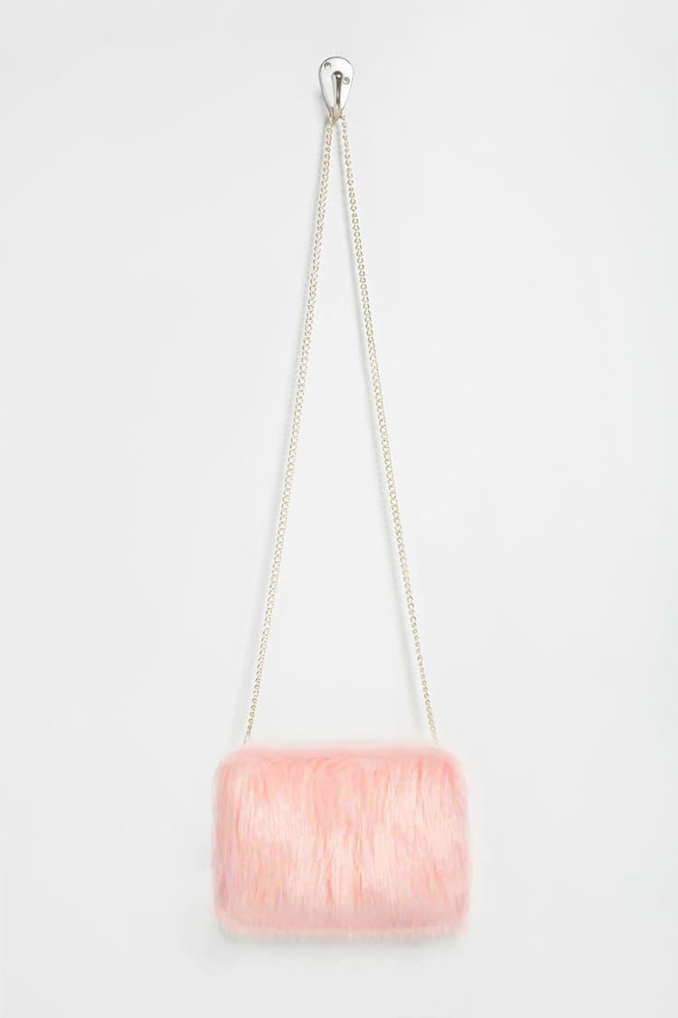 forever 21 fur sling bag