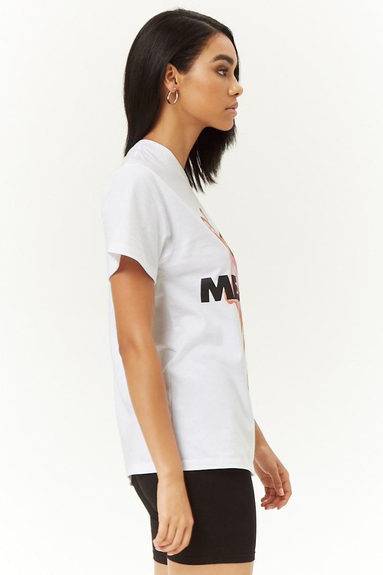 Cotton Mean Girls Graphic Tee , White 