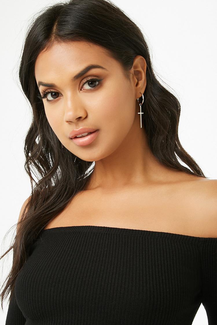 Forever 21 Cross Earrings 2025