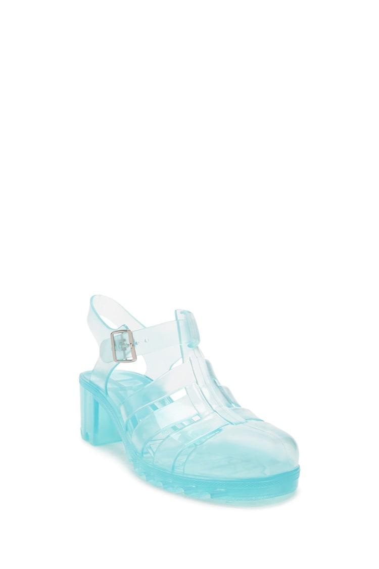 caged jelly sandals womens