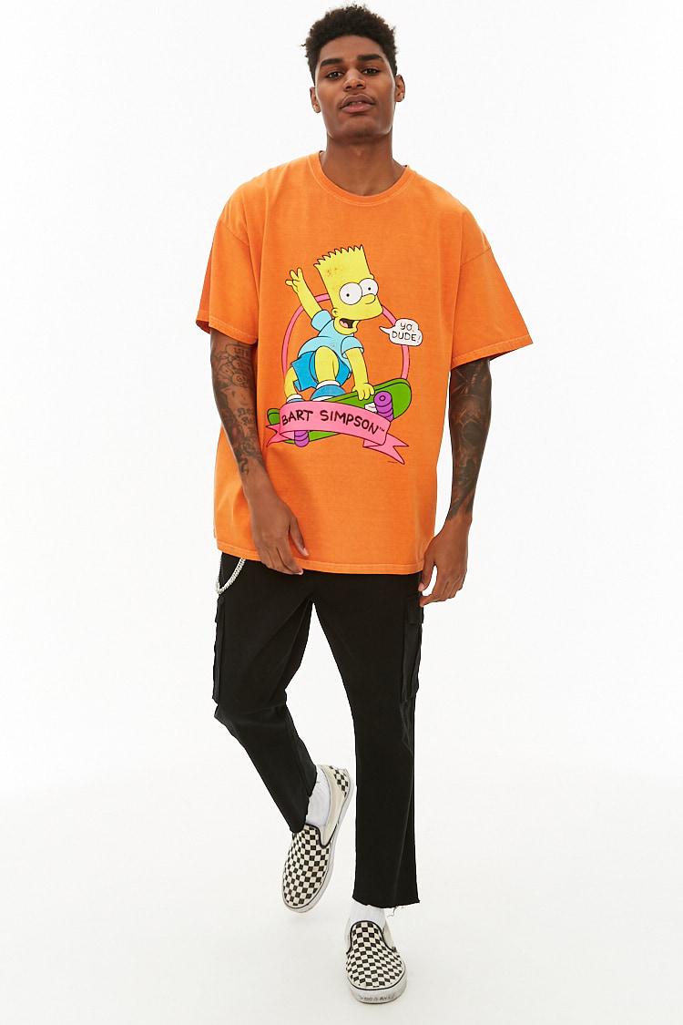 bart simpson orange shirt