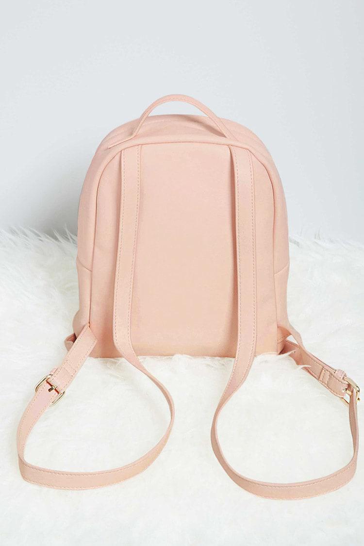 blush pink mini backpack