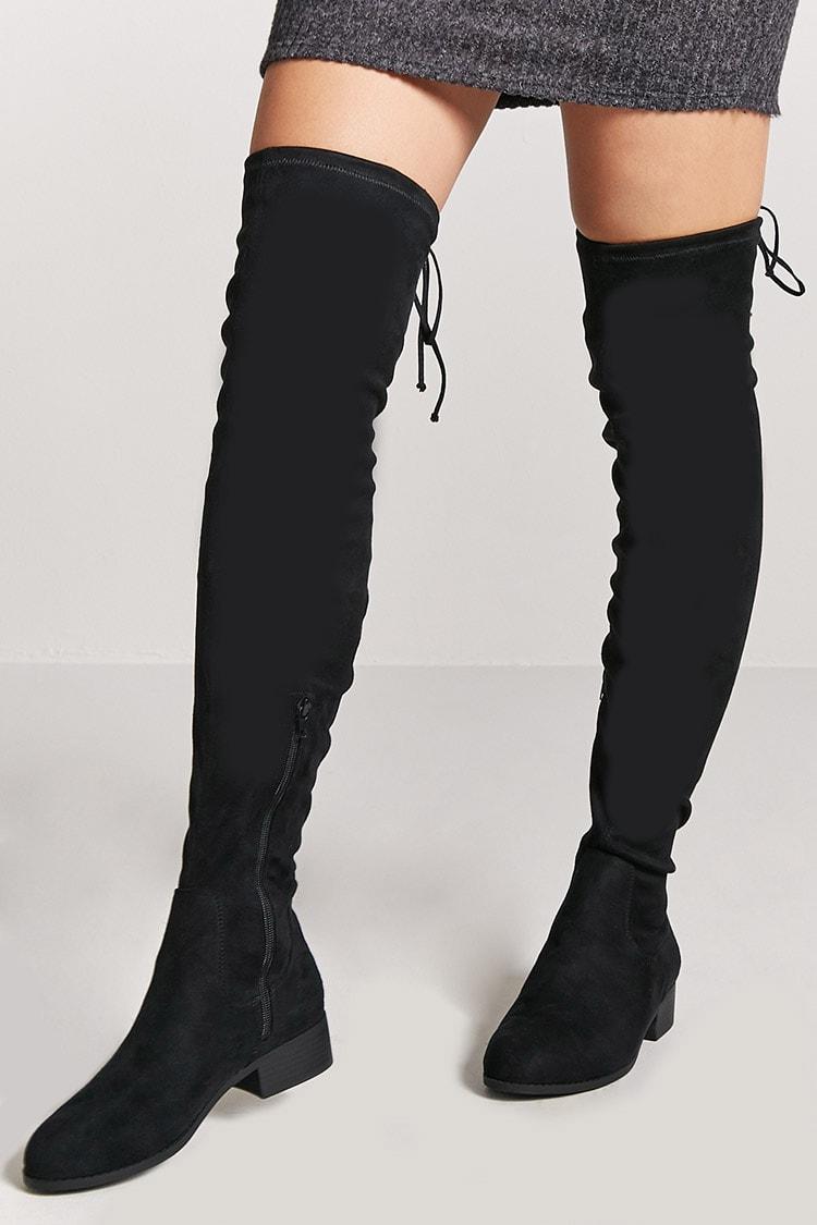 black thigh high boots forever 21