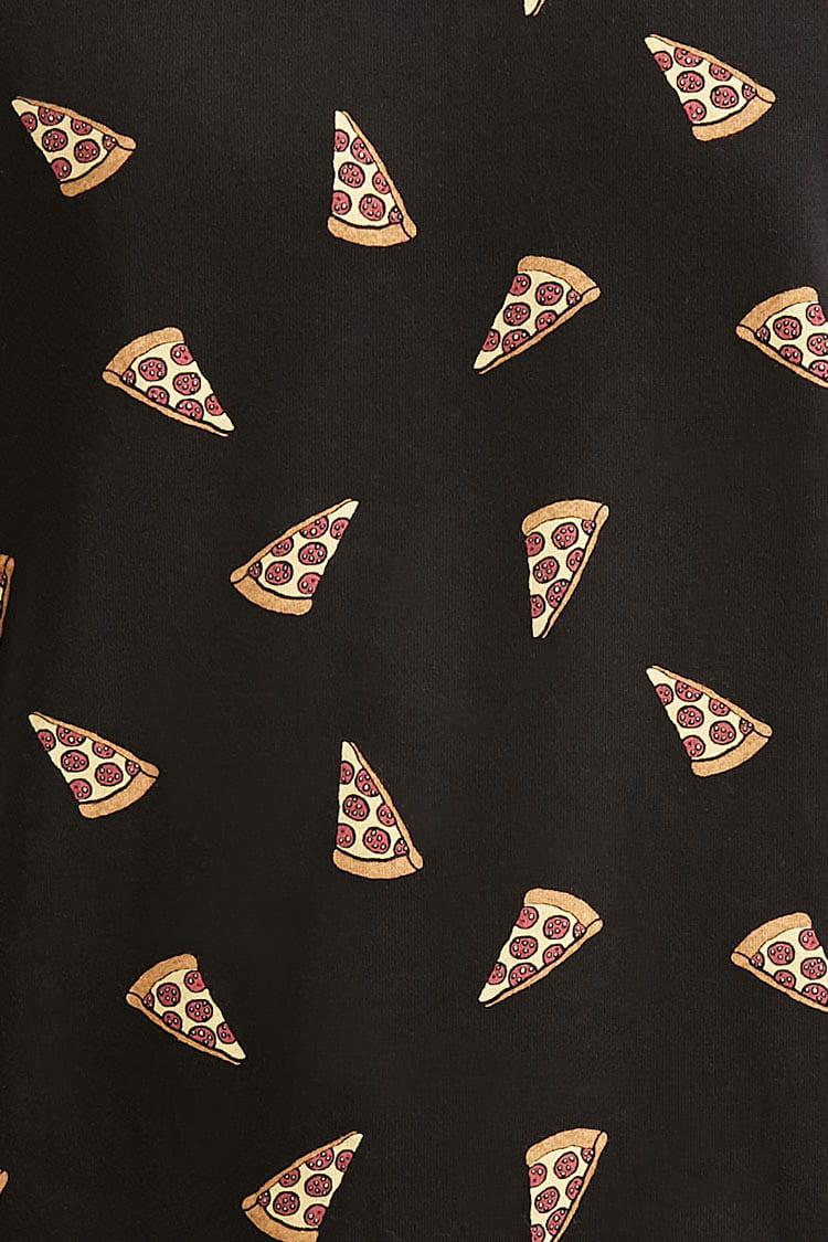 Forever 21 Fleece Pizza Print Sweatshirt in Black/Red (Black) for 