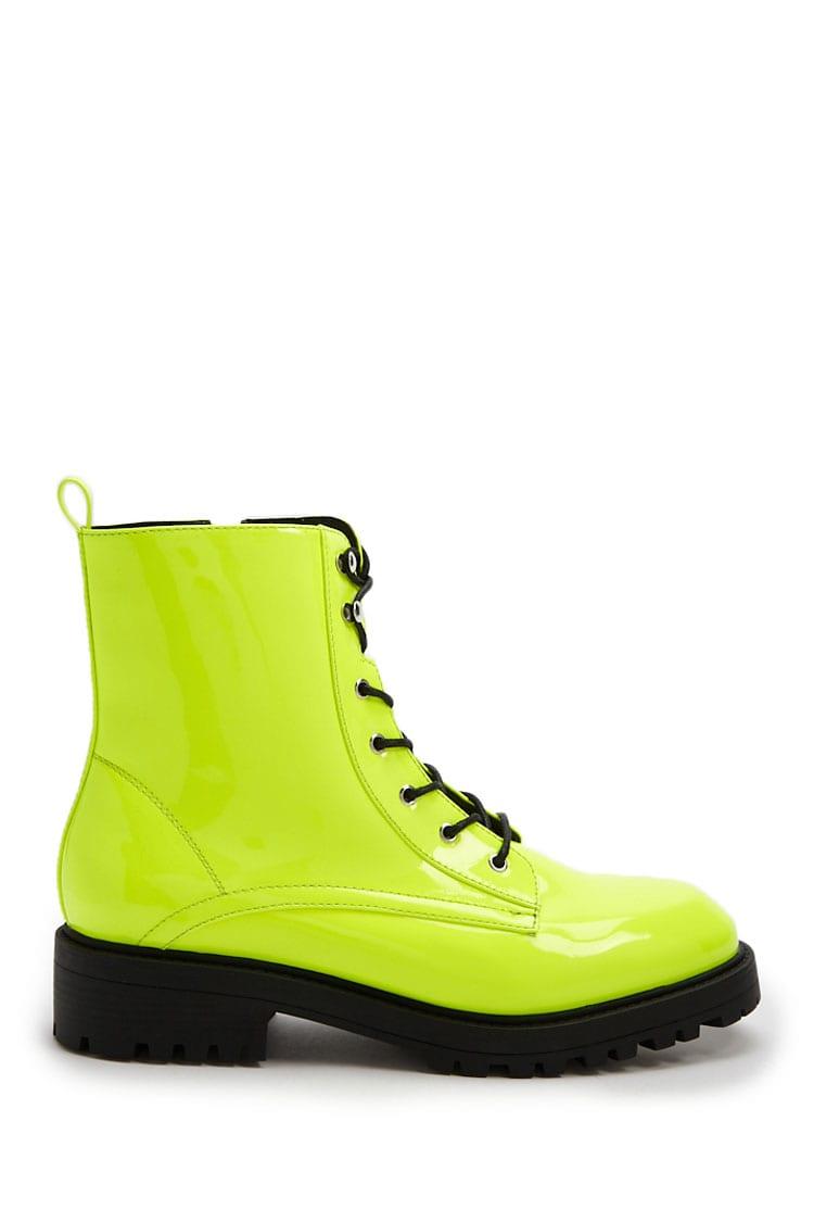 Neon yellow booties Clearance