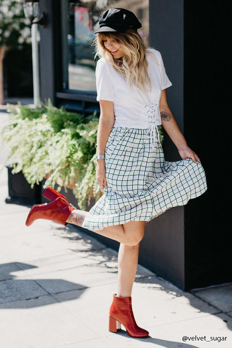 red patent leather boots forever 21