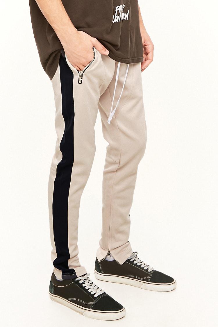 cream track pants