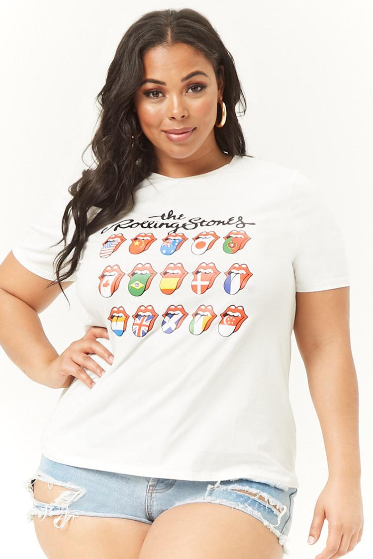 Rolling stones t shirt forever 21 cato women