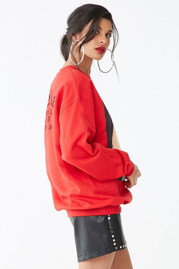 selena red sweatshirt