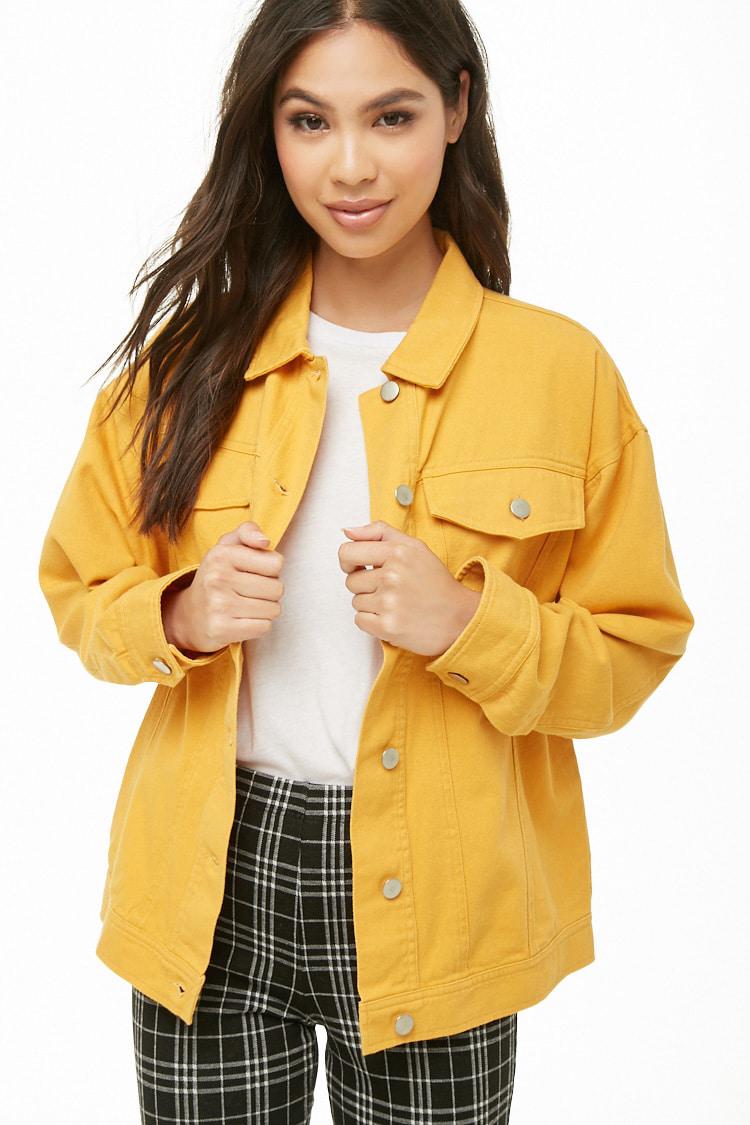 Forever 21 Button-front Denim Jacket in 