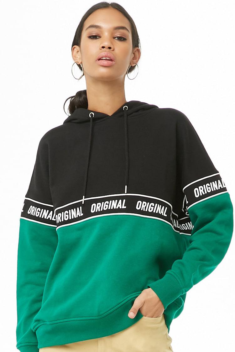 forever 21 green hoodie