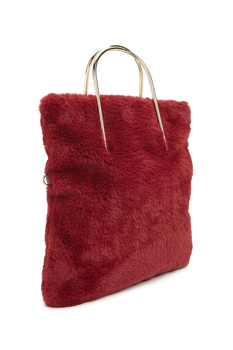 Faux fur purse forever 21 sale
