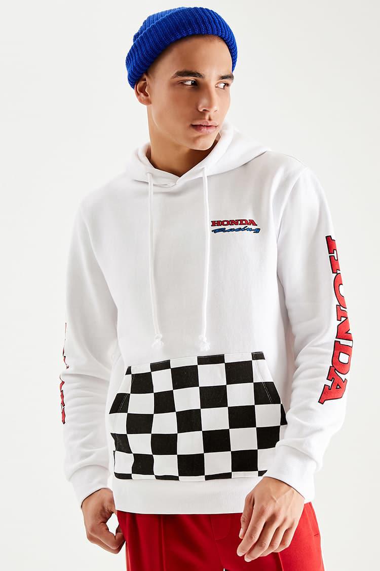 honda hooded colorblock pullover