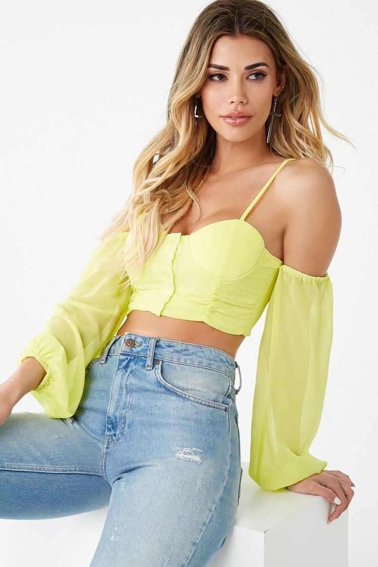 bustier peasant top
