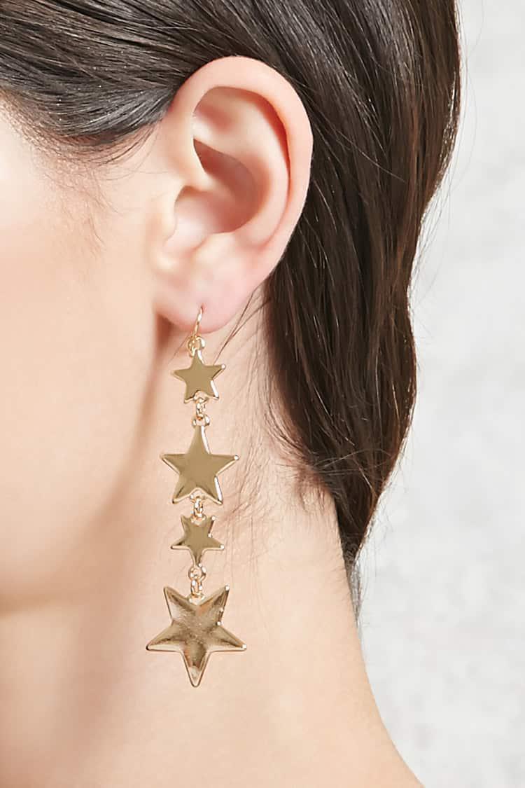 Forever 21 Star Drop Earrings In Gold Metallic Lyst