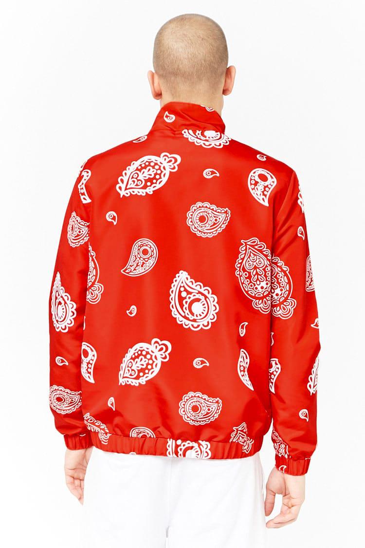 Forever 21 Synthetic Bandana Print Anorak in Red/White (Red) for 