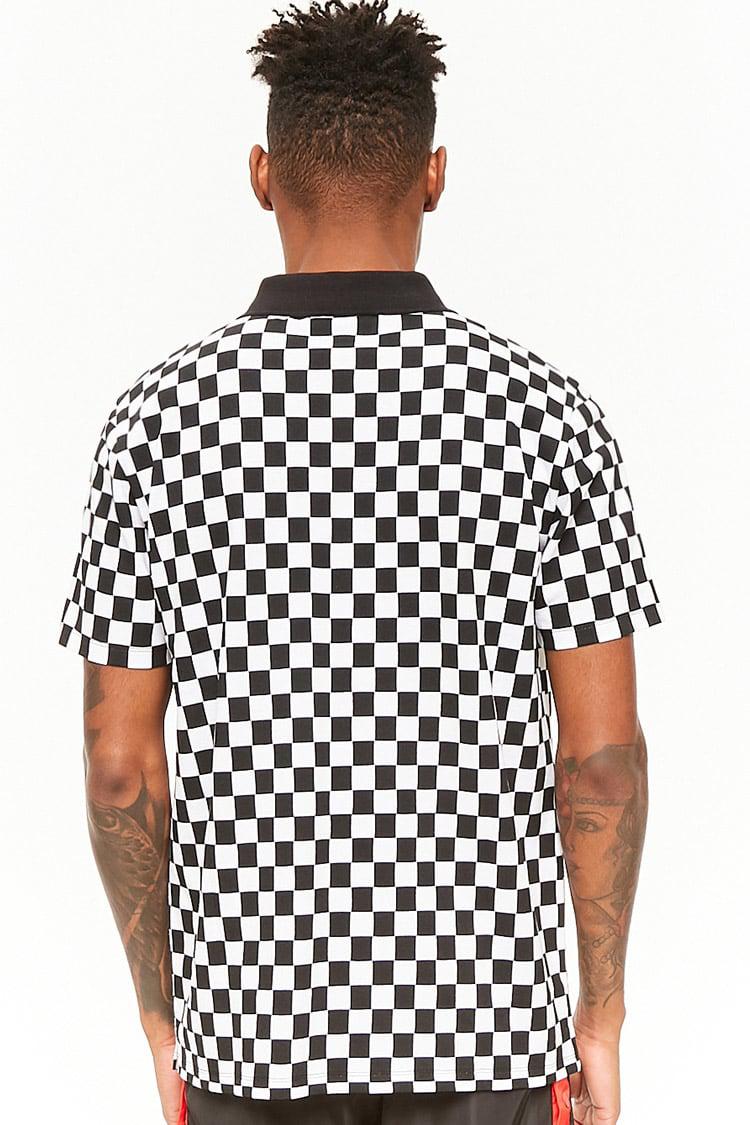 chequered polo