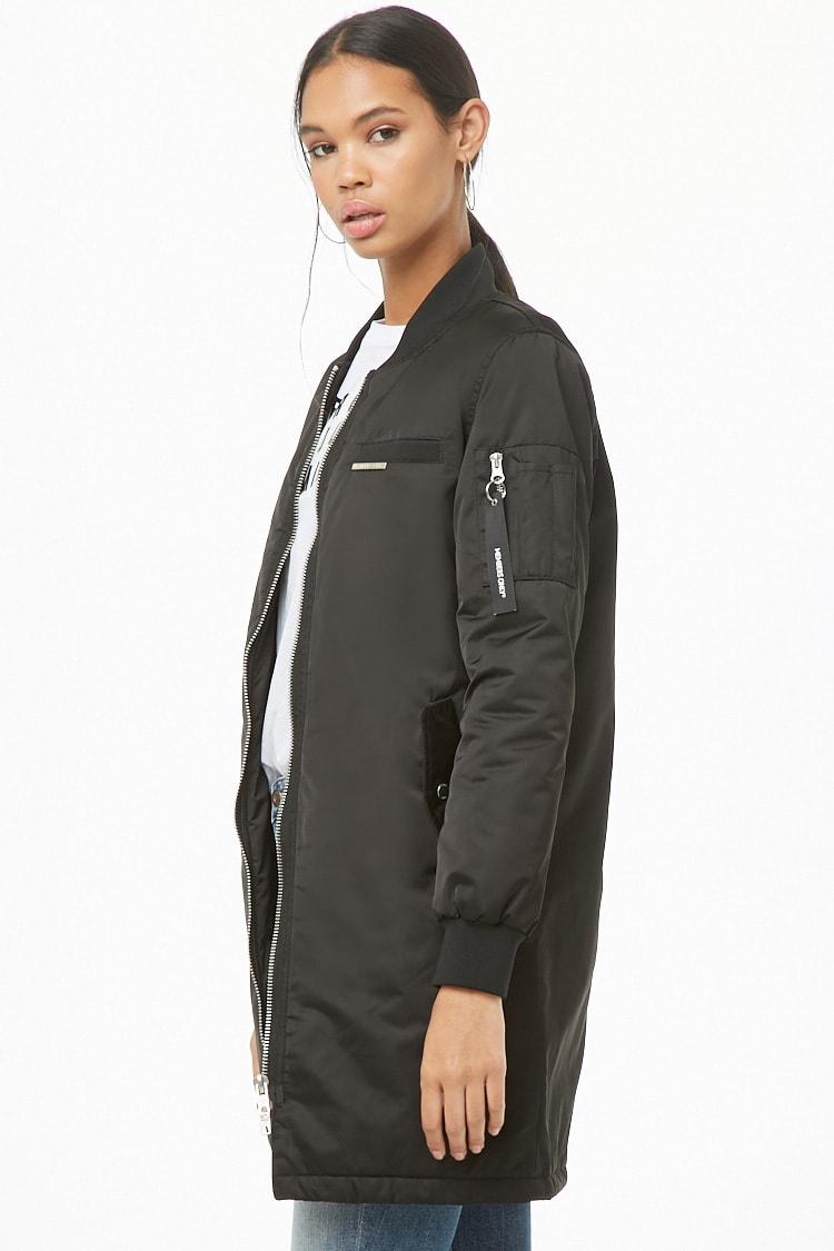 longline bomber jacket