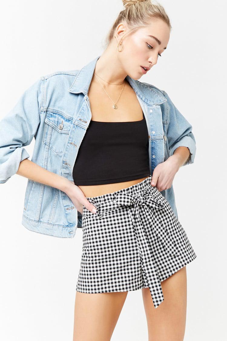 paper bag shorts black