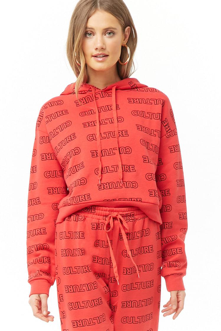 forever 21 red hoodie