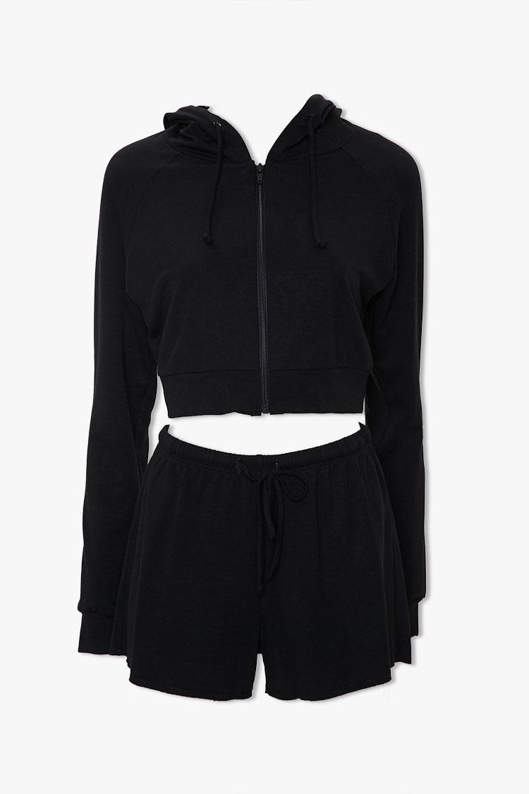 Zip up and shorts set Clearance