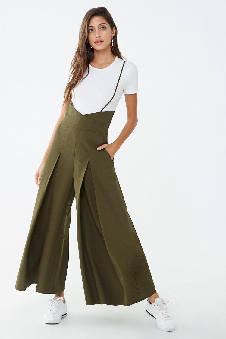 Synthetic High-rise Suspender Jumpsuit 