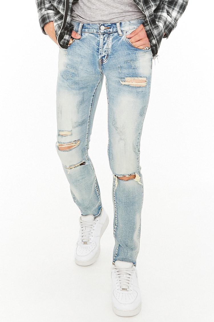 Denim Dope Distressed Sand Wash Jeans 