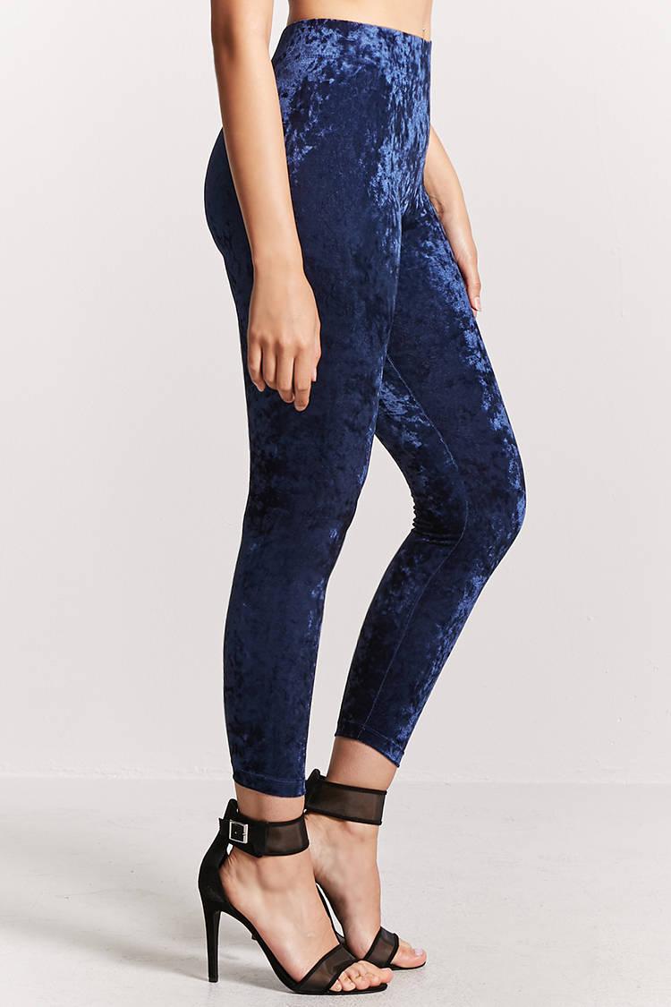 Forever 21 Crushed Velvet Leggings in 