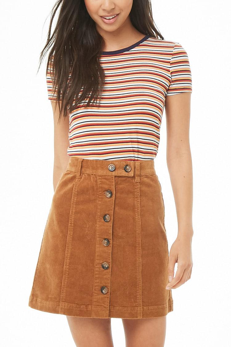 corduroy mini skirt forever 21