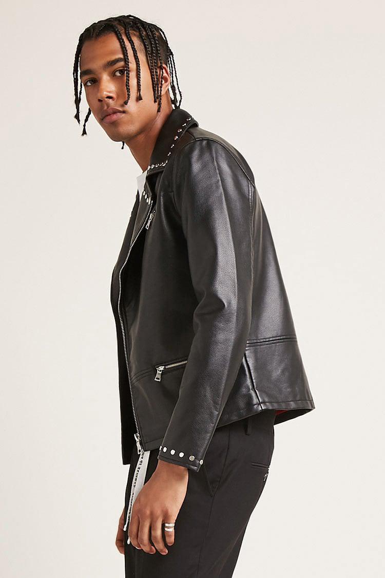 studded leather jacket forever 21