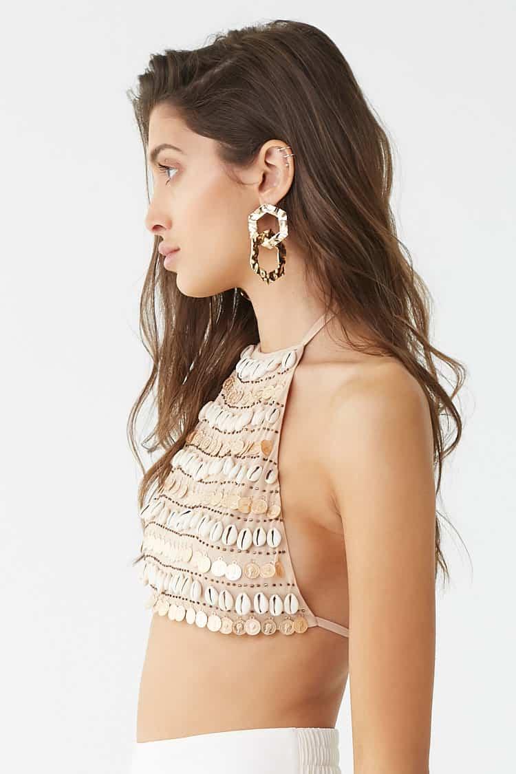 chain halter top forever 21