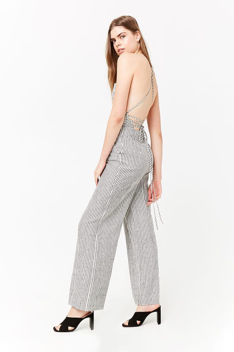 forever 21 linen jumpsuit