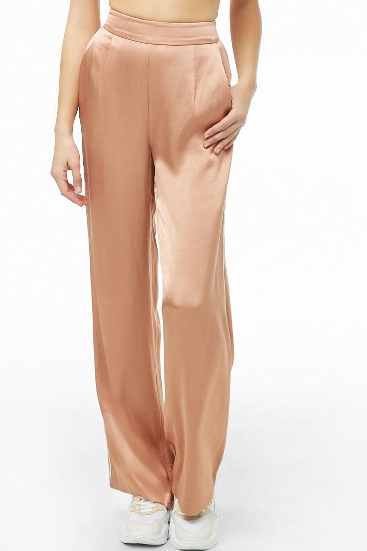 Cream satin pants Clearance