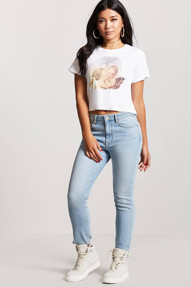 forever 21 angel shirt