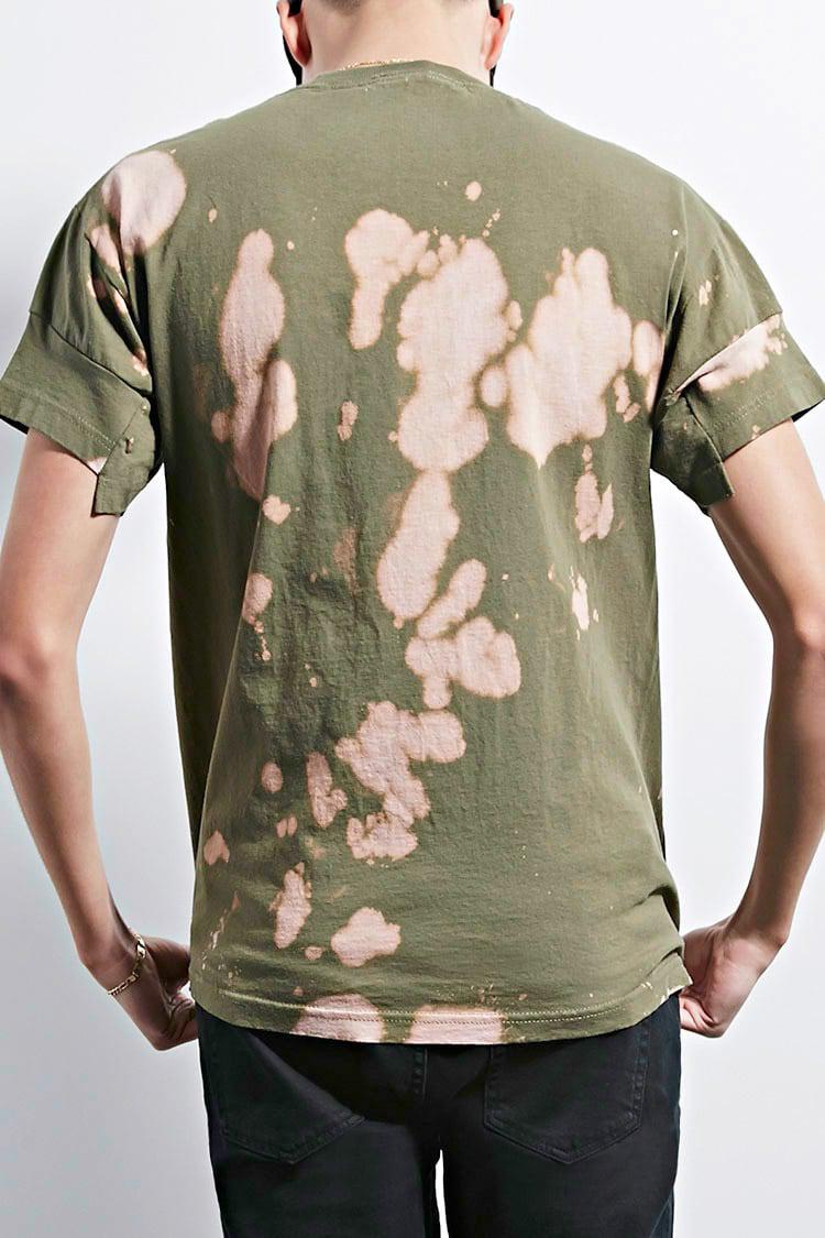 army green bleached shirt