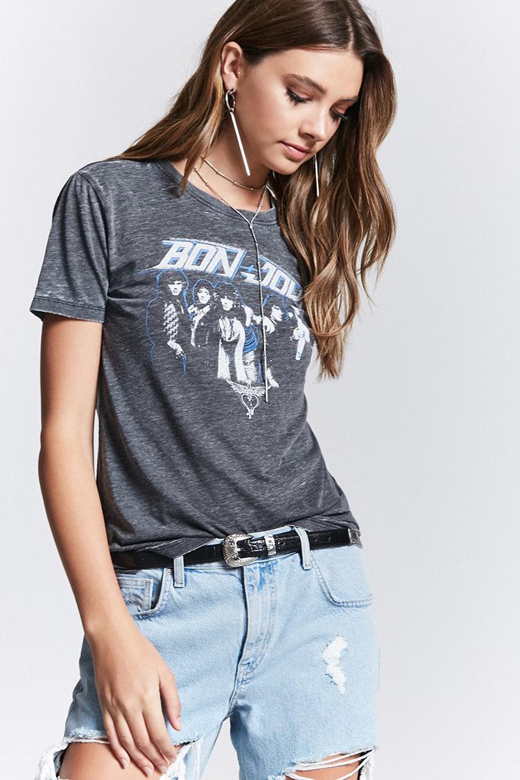 forever 21 band tees