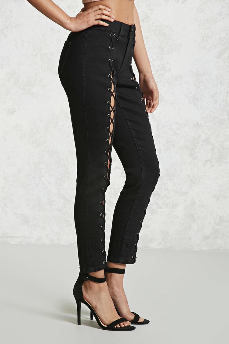 lace up jeans forever 21