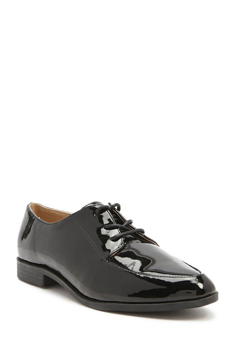 Forever 21 Women�s Faux Patent Leather Oxford Shoe in