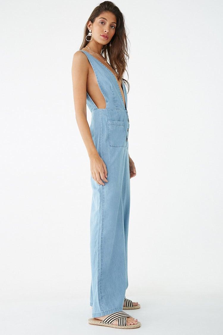 pinafore jumpsuit denim