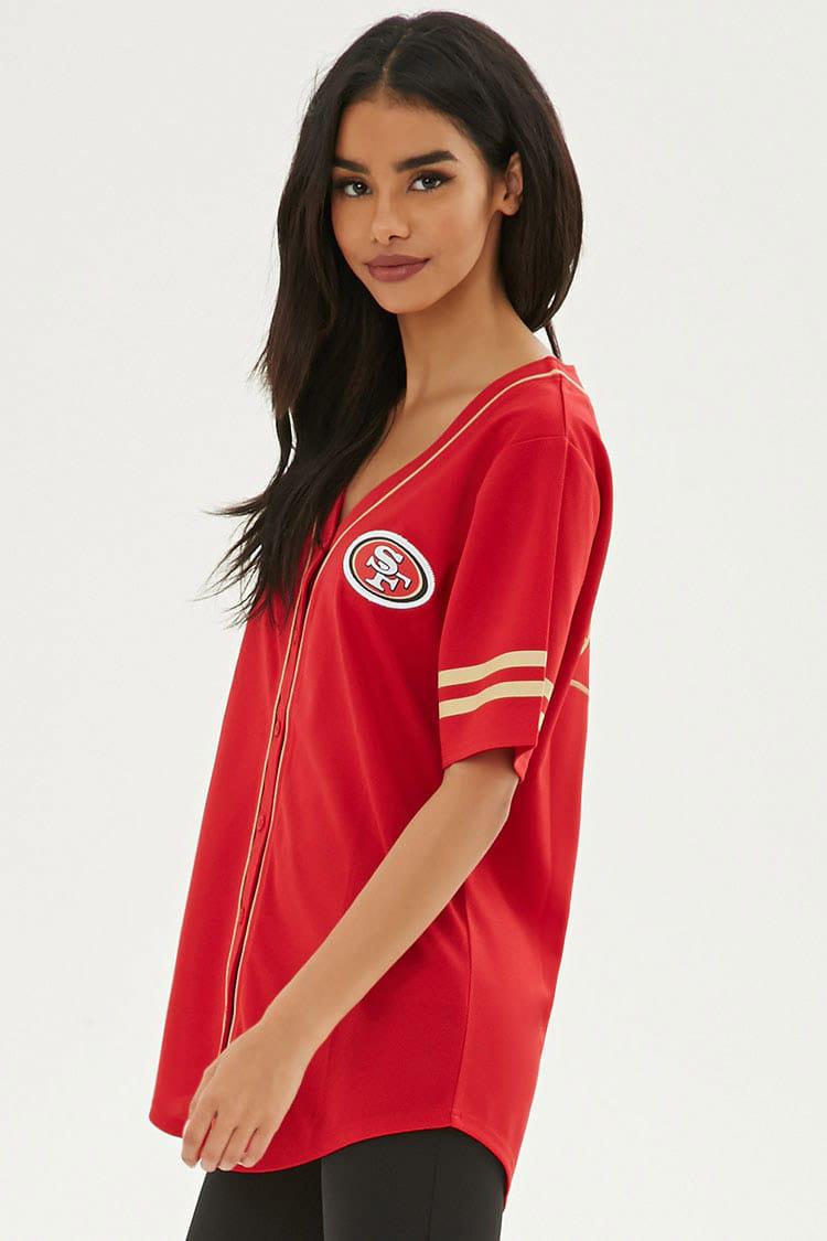 Forever 21 Synthetic Nfl 49ers Baseball Jersey - Lyst