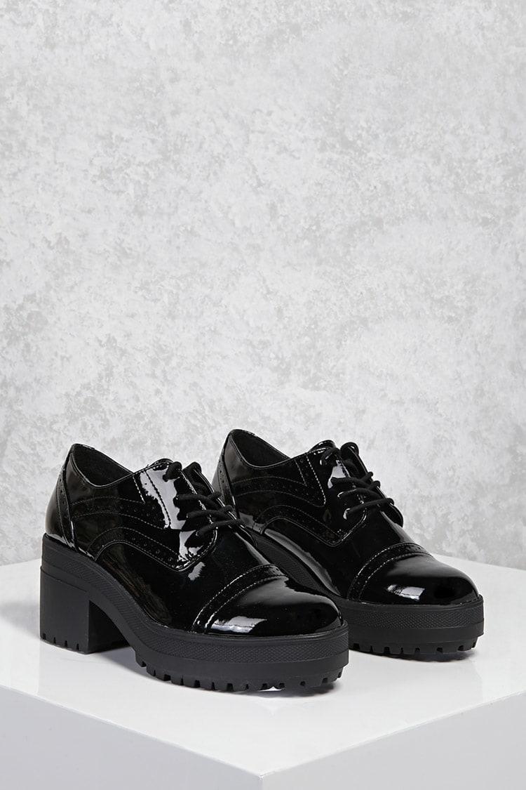 Forever 21 Patent Oxford Platform Shoes ...