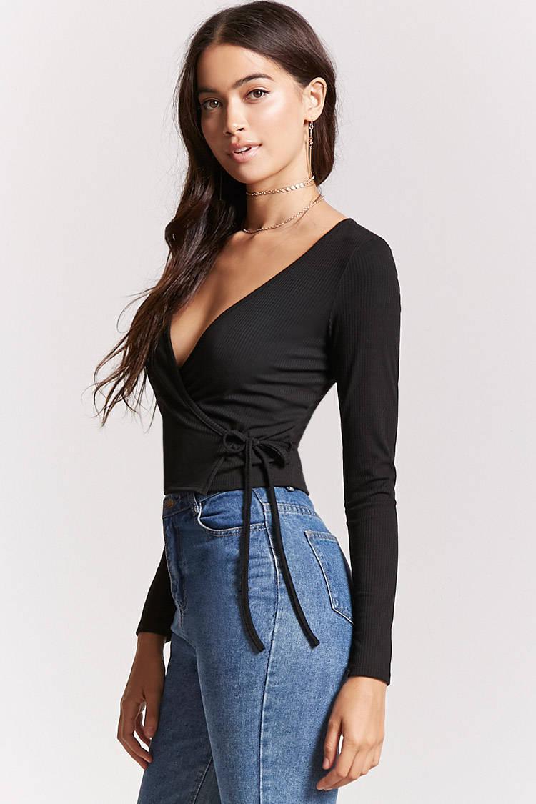 wrap shirt forever 21