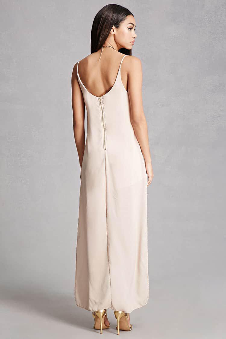 cream satin slip