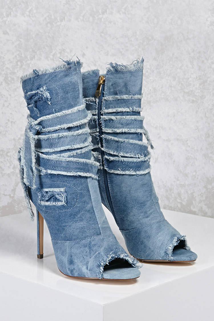 forever 21 blue boots