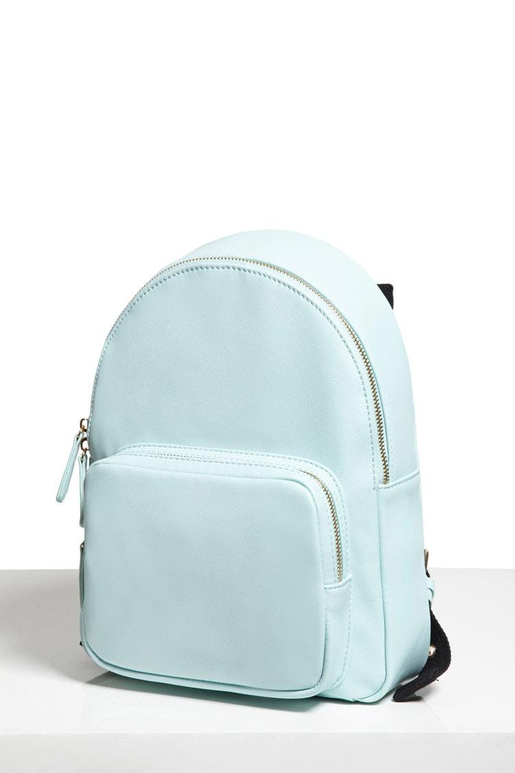 mint green mini backpack