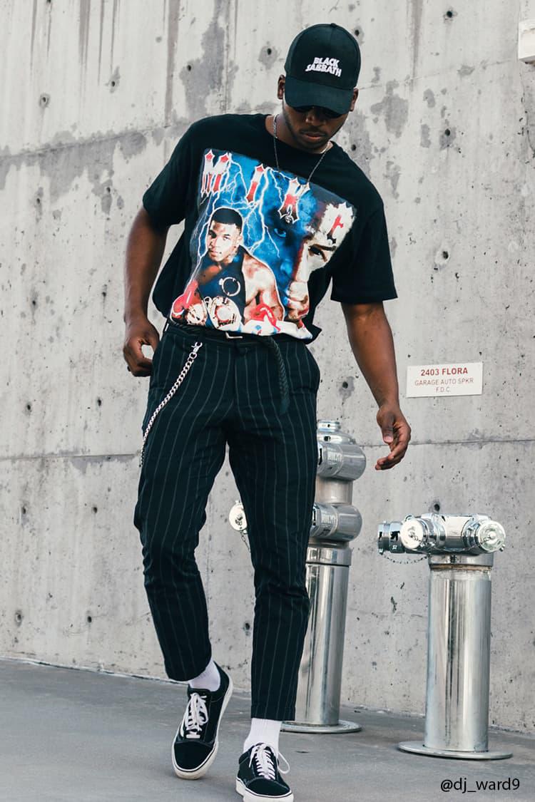 Mike Tyson Graphic Tee in Black 