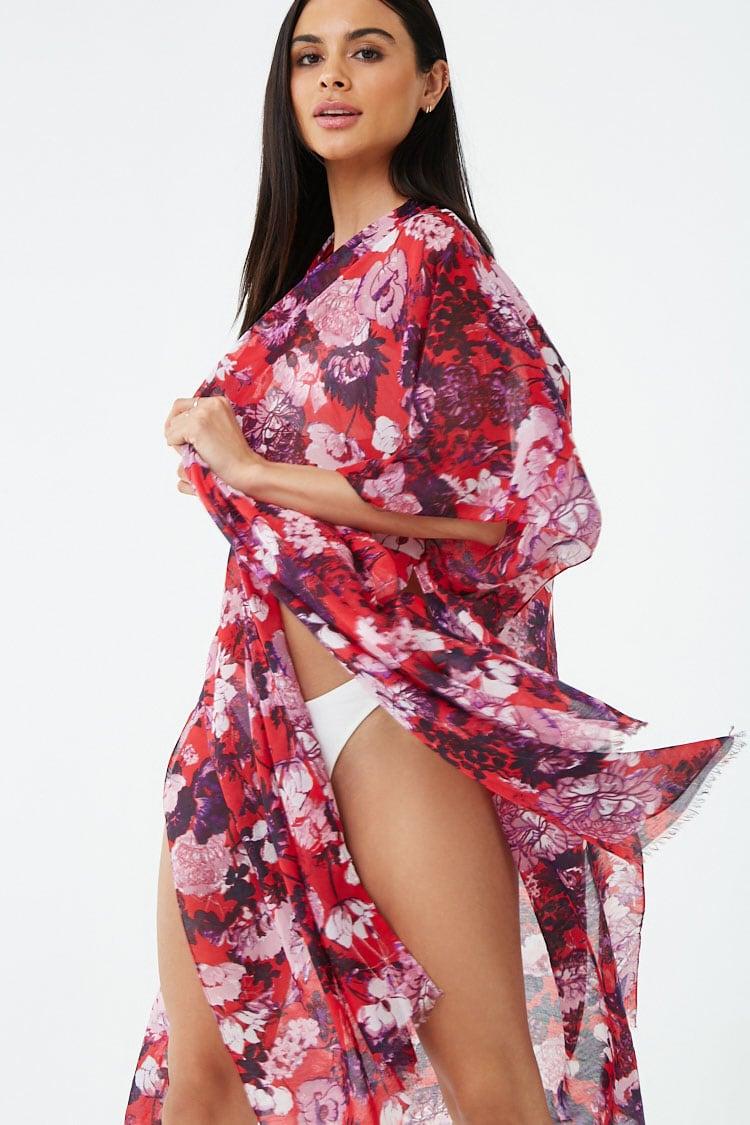 Forever 21 Synthetic Vero Moda Swim Cover-up Kaftan in Red - Lyst