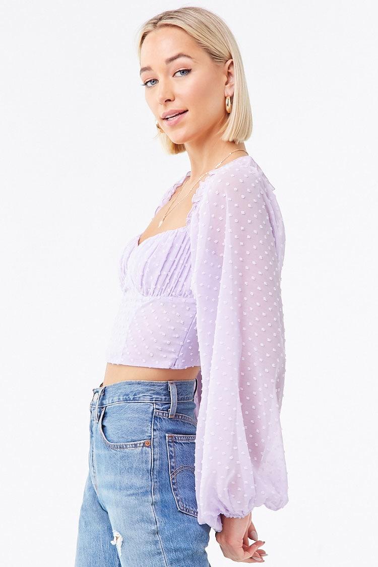 lavender crop top forever 21