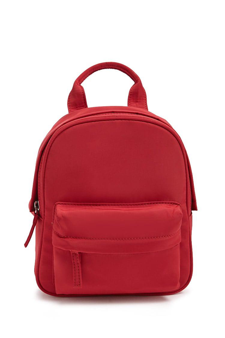 mini woven backpack