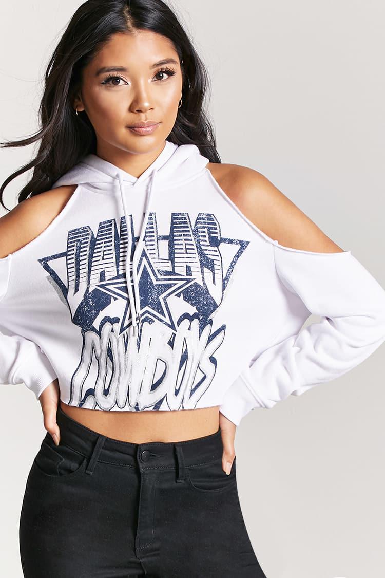 dallas cowboys cropped sweatshirt